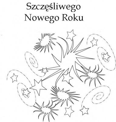 Nowy Rok kolorowanki
